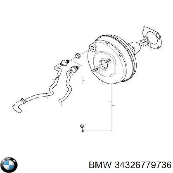 Reforçador dos freios a vácuo BMW 34326779736 preço, a partir de 166,85 USD