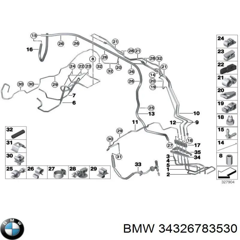  BMW 34326783530 preço, a partir de 32,80 USD