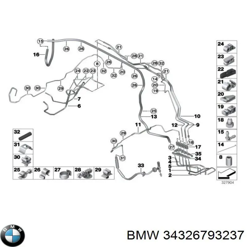  BMW 34326793237 preço, a partir de 15,53 USD