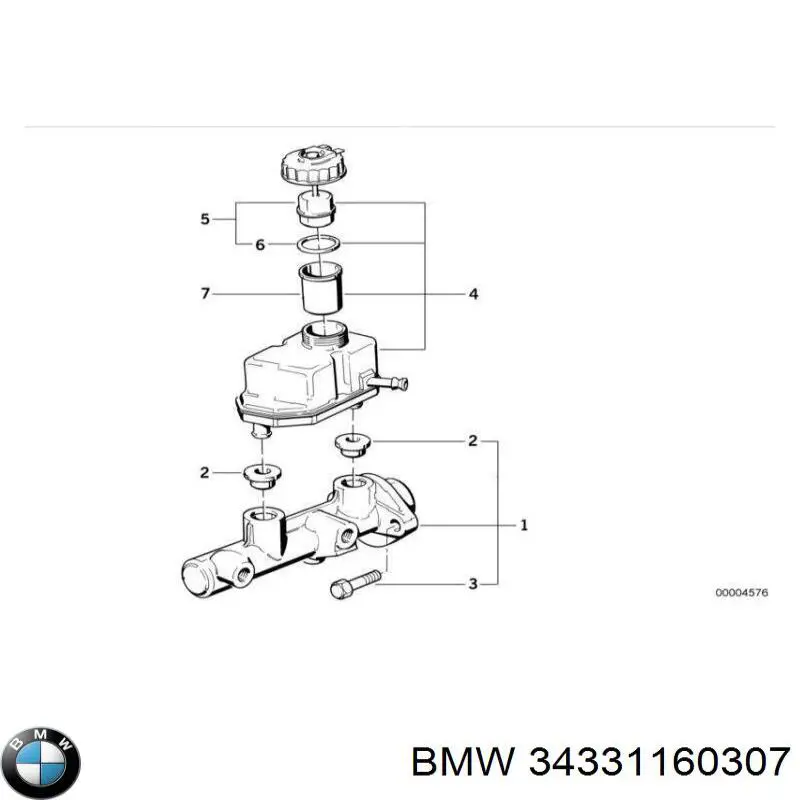 Tampa de tanque de cilindro mestre do freio BMW 34331160307 preço, a partir de 226,04 USD