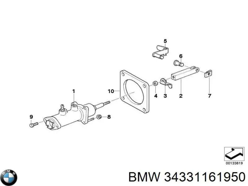 34331161950 BMW Cilindro mestre do freio