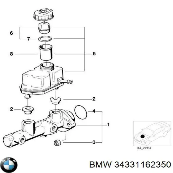  BMW 34331162350 preço, a partir de 102,92 USD