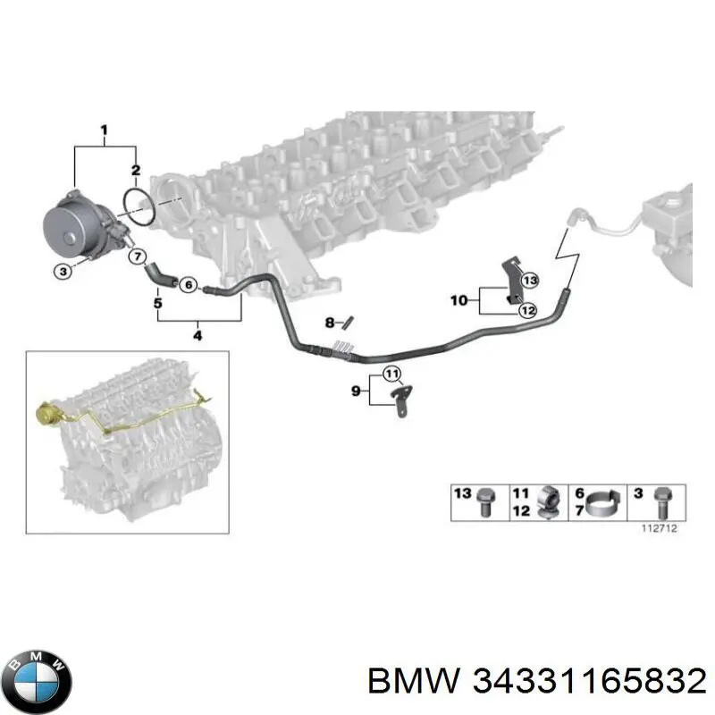 Compre 34331165832 BMW 