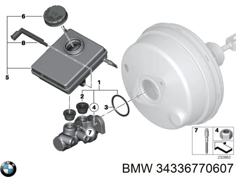 Tampa de tanque de cilindro mestre do freio BMW 34336770607 preço, a partir de 31,94 USD