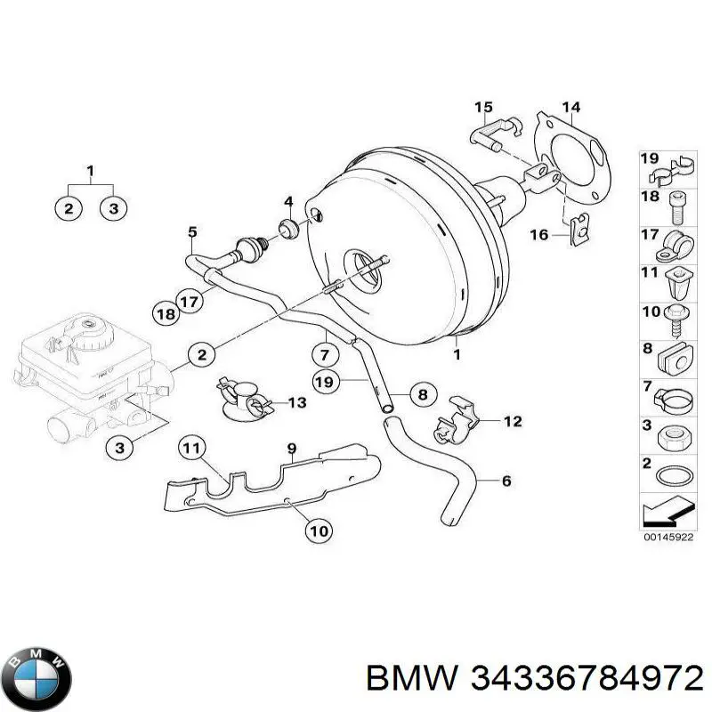 Reforçador dos freios a vácuo BMW 34336784972 preço, a partir de 146,67 USD