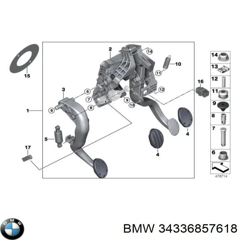  BMW 34336857618 preço, a partir de 13,89 USD