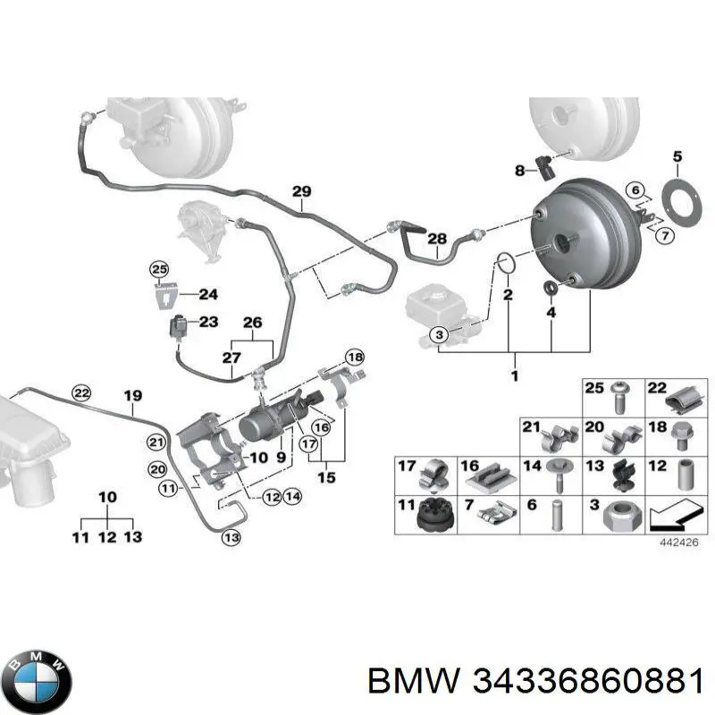 34336860881 BMW Bomba a vácuo