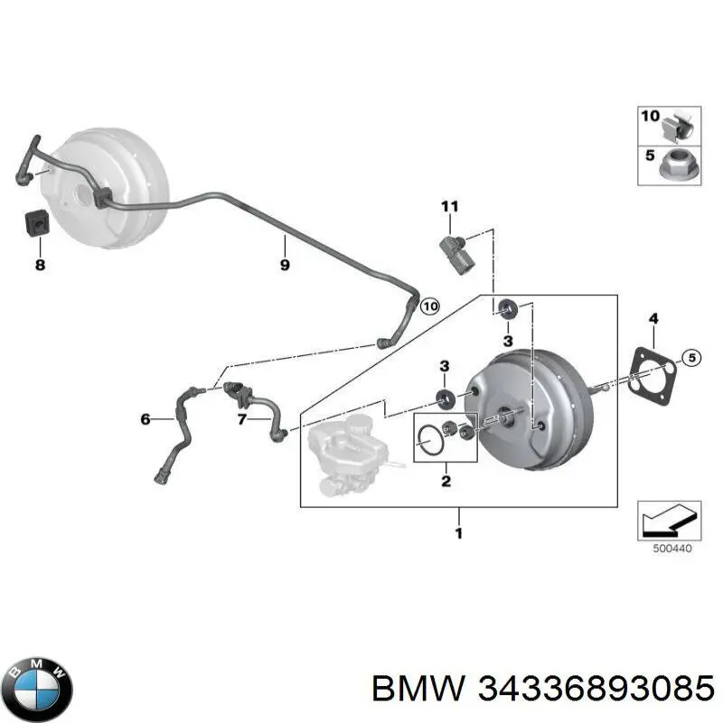 Compre 34336893085 BMW 