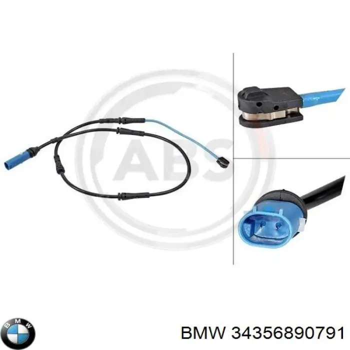 Sensor traseiro de desgaste das sapatas do freio BMW 34356890791 preço, a partir de 14,02 USD