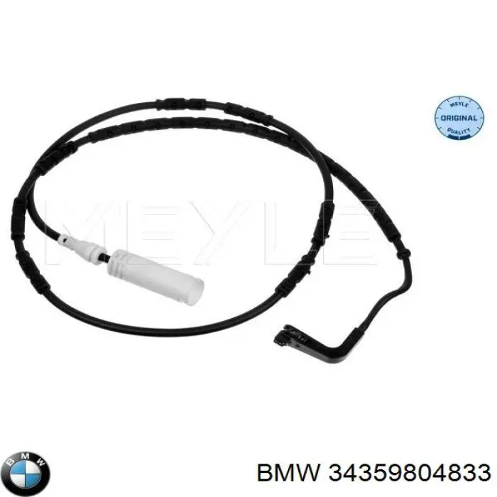34359804833 BMW Sensor dianteiro de desgaste das sapatas do freio