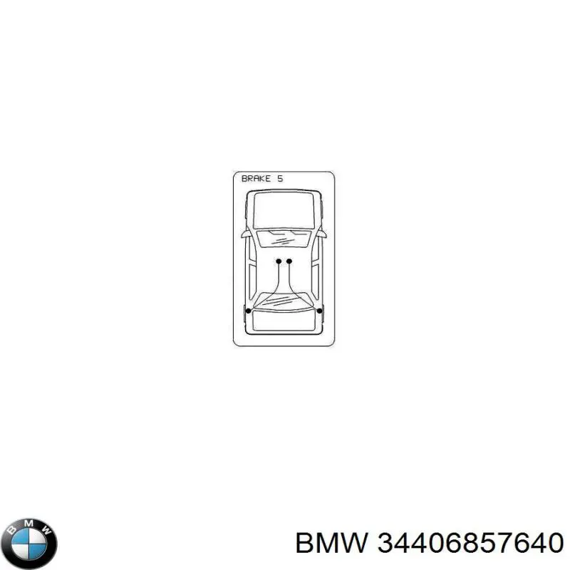 34406857640 BMW Cabo traseiro direito/esquerdo do freio de estacionamento