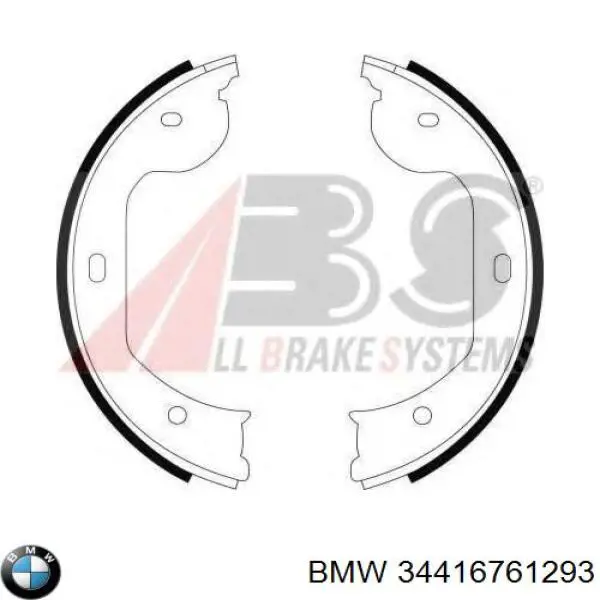 Compre 34416761293 BMW Sapatas do freio de estacionamento