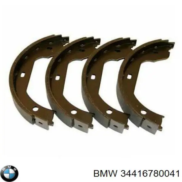 34416780041 BMW Sapatas do freio de estacionamento