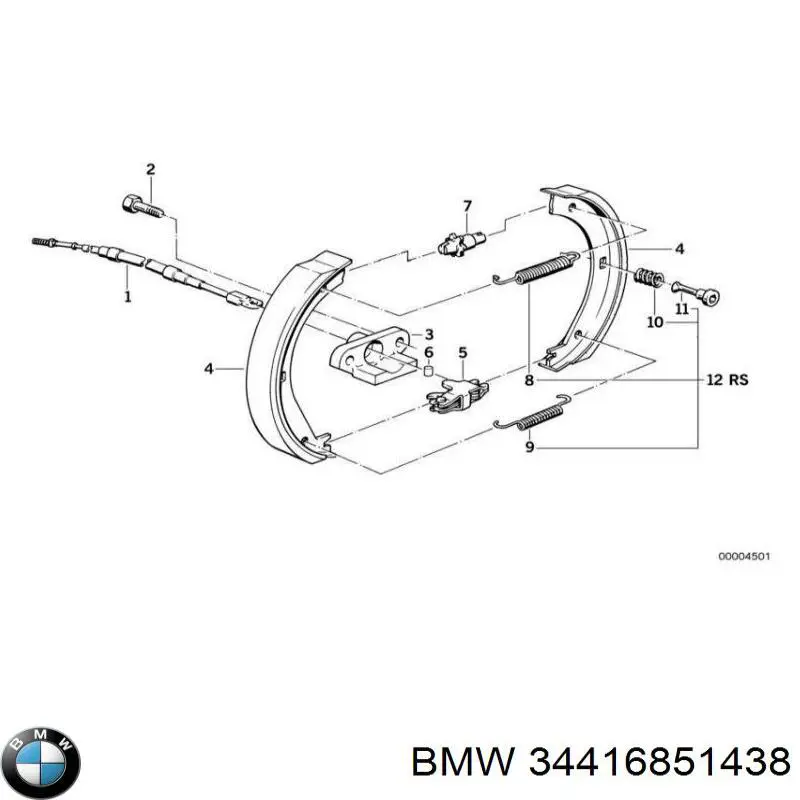Regulador do freio de tambor traseiro BMW 34416851438 preço, a partir de 14,38 USD