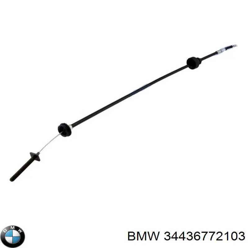 Compre 34436772103 BMW Cabo do freio de estacionamento traseiro esquerdo