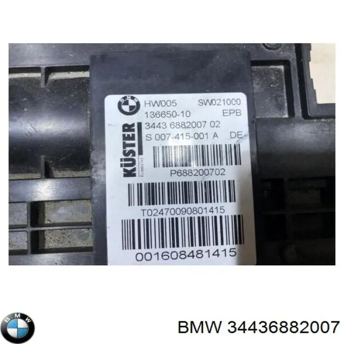 34436882007 BMW Unidade de controlo (módulo) do freio de estacionamento eletromecânico