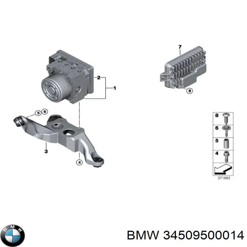 34509500079 BMW Módulo de direção (Centralina eletrônica) ABS