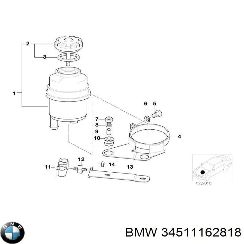Compre 34511162818 BMW 