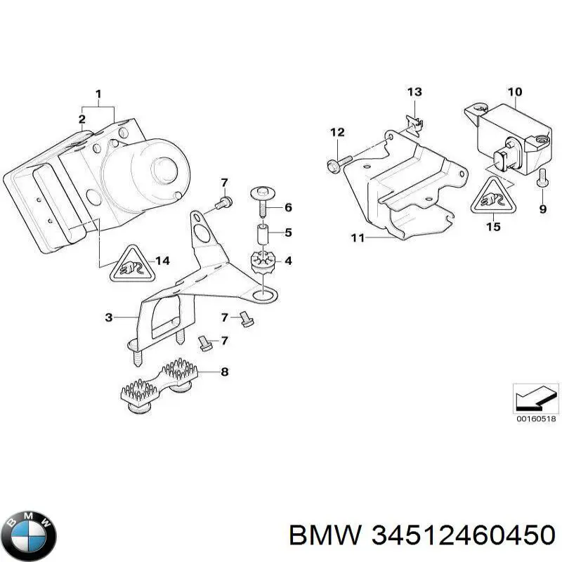 Unidade hidráulico de controlo ABS BMW 34516794646 preço, a partir de 141,31 USD