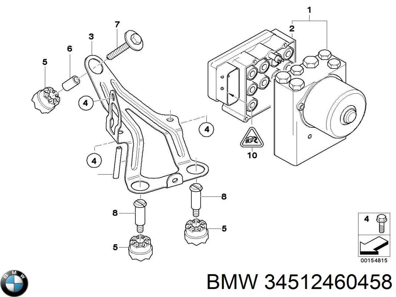 Unidade hidráulico de controlo ABS BMW 34512460458 preço, a partir de 1856,06 USD