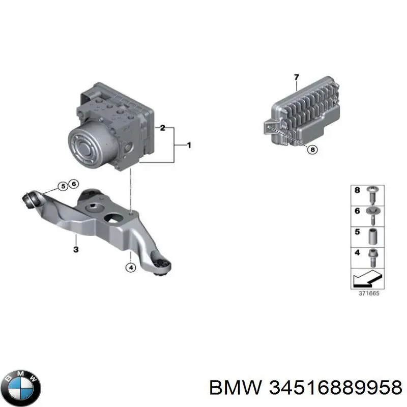 Unidade hidráulico de controlo ABS Mini COUNTRYMAN  F60
