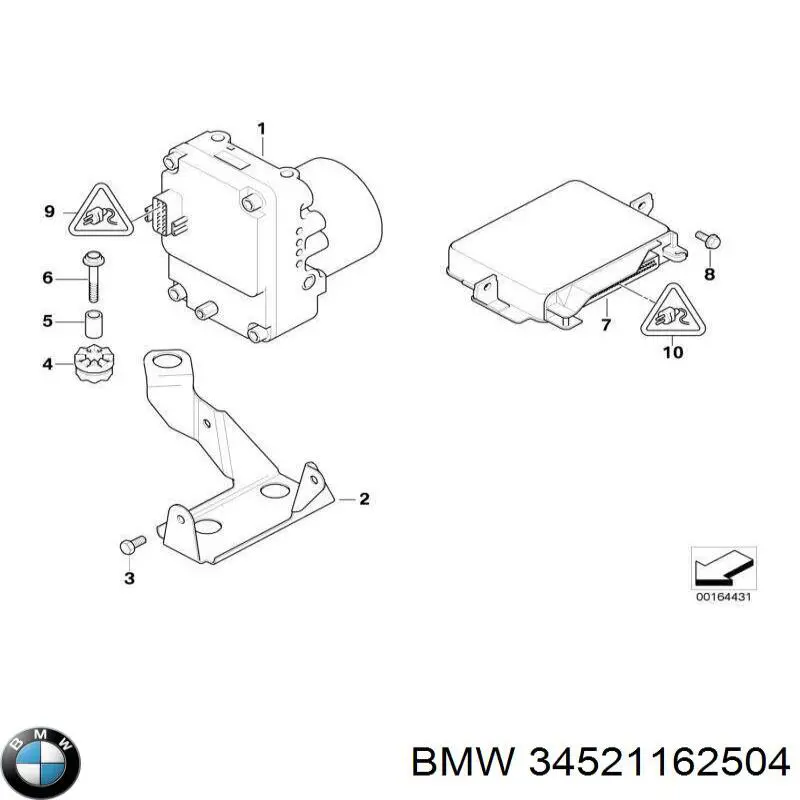 Módulo de direção (Centralina eletrônica) ABS BMW 34521162504 preço, a partir de 52,78 USD