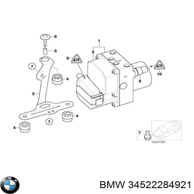 Unidade hidráulico de controlo ABS BMW 34516789324 preço, a partir de 75,04 USD