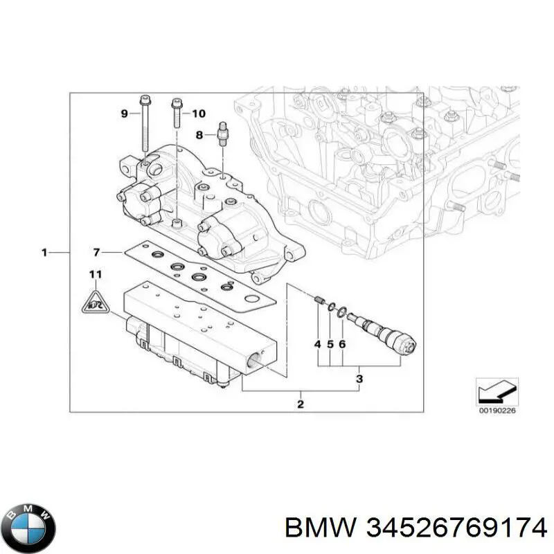 Compre 34526769174 BMW Sensor de aceleração longitudinal