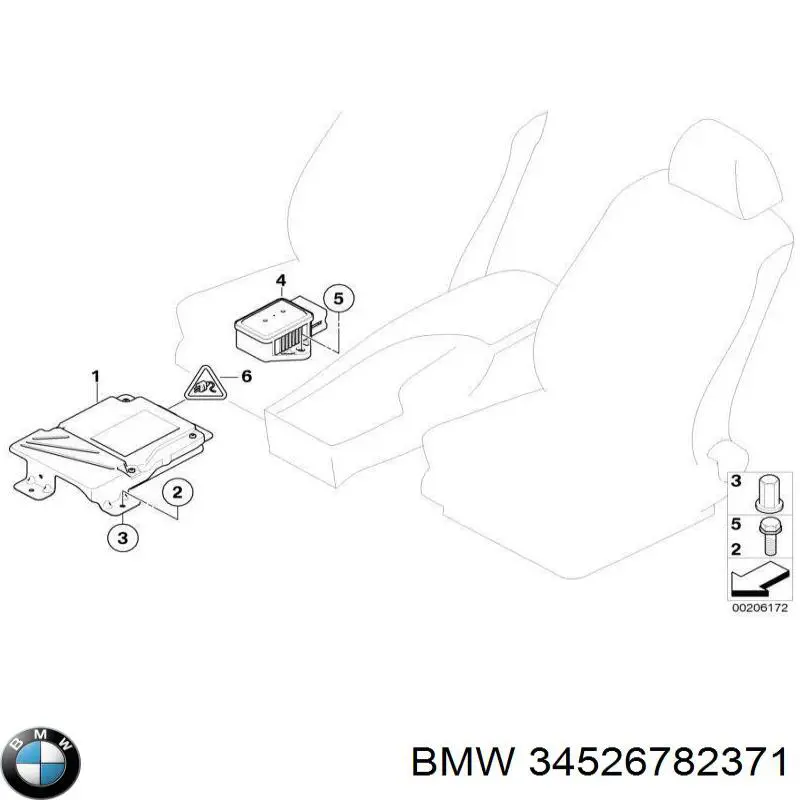 Sensor de aceleração longitudinal BMW 34526782371 preço, a partir de 120,88 USD
