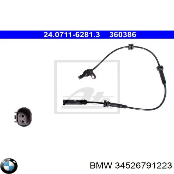 Sensor dianteiro de ABS BMW 34526791223 preço, a partir de 40,57 USD