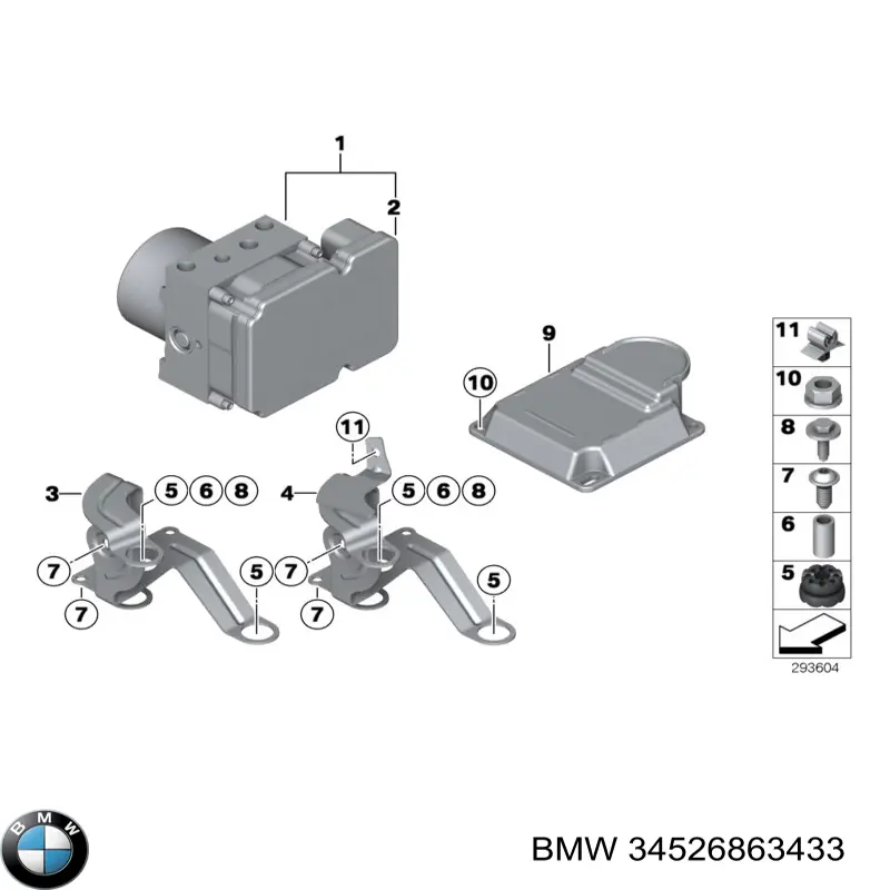 34526863433 BMW Unidade ICM do módulo de controle (ECU)