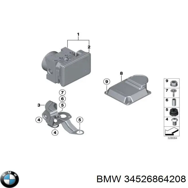 34526863389 BMW Módulo processador de controlo da bolsa de ar (Centralina eletrônica AIRBAG)