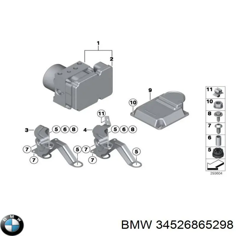 Compre 34526863389 BMW Módulo processador de controlo da bolsa de ar (Centralina eletrônica AIRBAG)