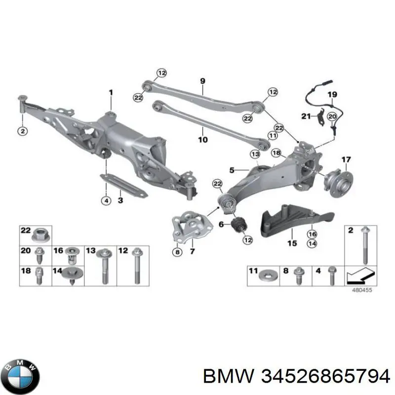 Sensor dianteiro de ABS BMW 34526865794 preço, a partir de 53,14 USD