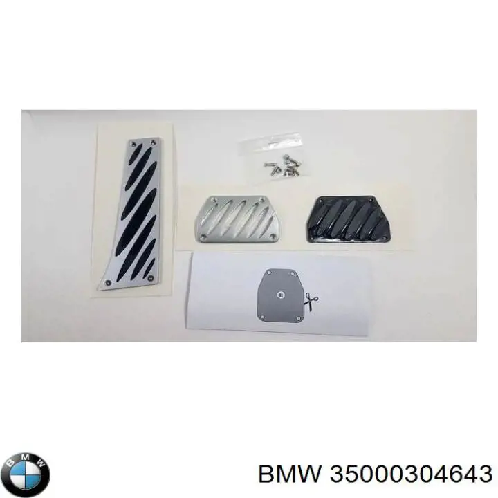 Compre 35002213212 BMW Placas sobrepostas dos pedais, kit
