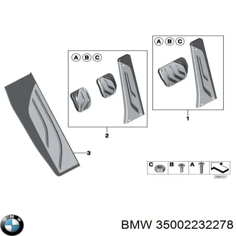 Placas sobrepostas dos pedais, kit BMW 35002232278 preço, a partir de 39,14 USD