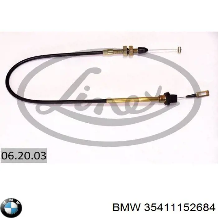  Cabo/pedal de gás (de acelerador) BMW 3 sedan (E21) (1975 - 1984) 