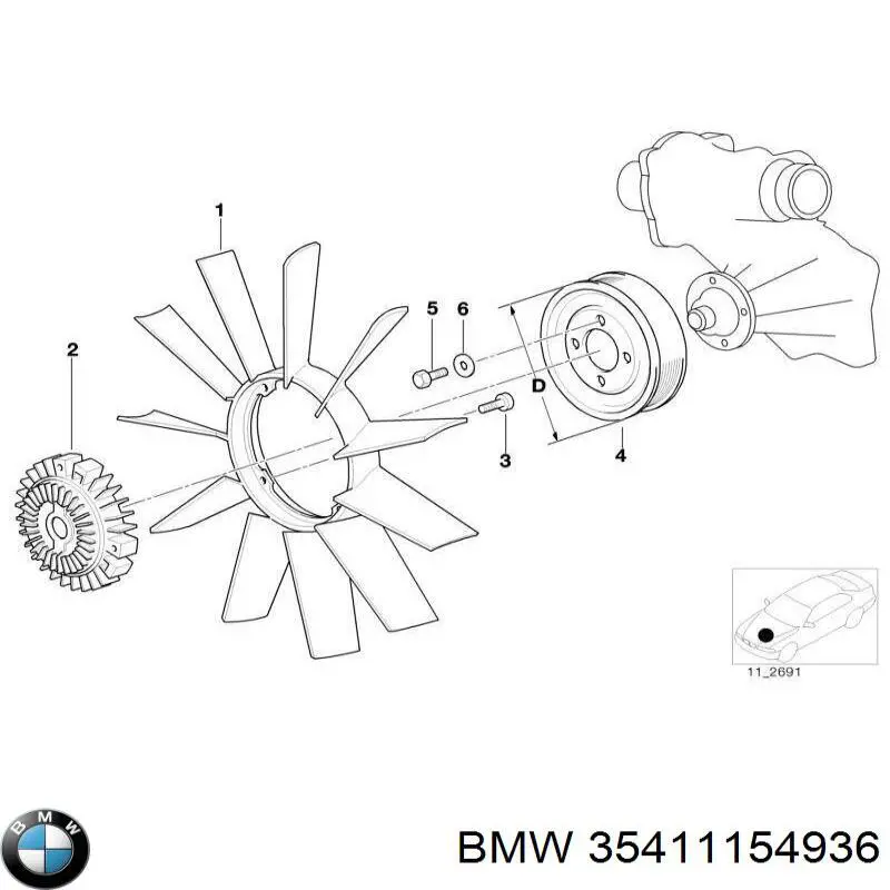 Pedal de gás (de acelerador) 1154936 BMW