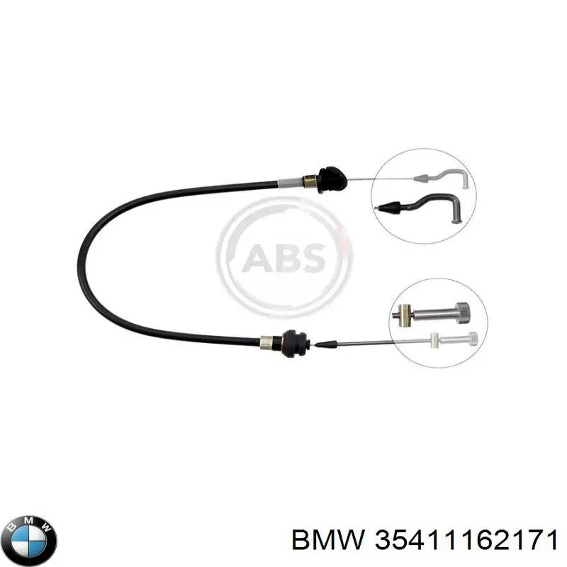 Compre 35411161266 BMW Cabo/pedal de gás (de acelerador)