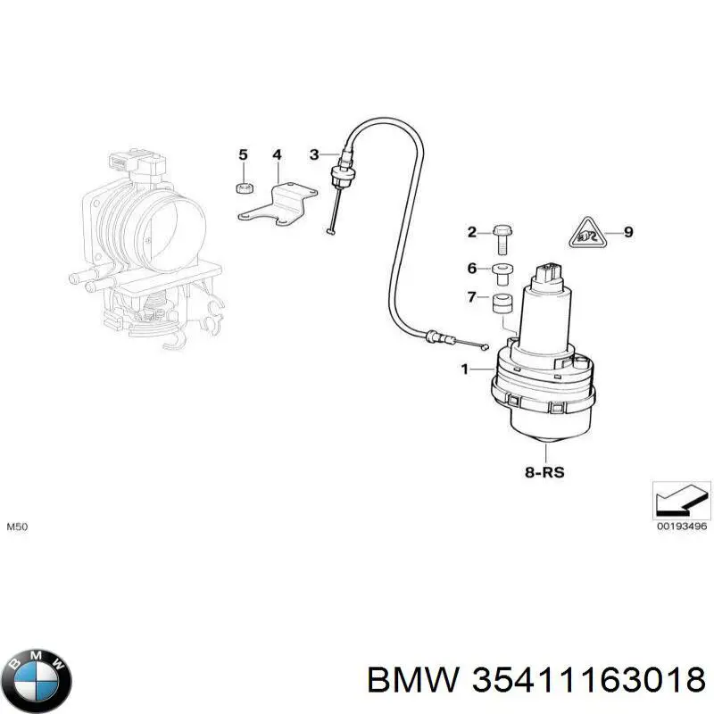 Compre 35411163018 BMW Cabo/pedal de gás (de acelerador)