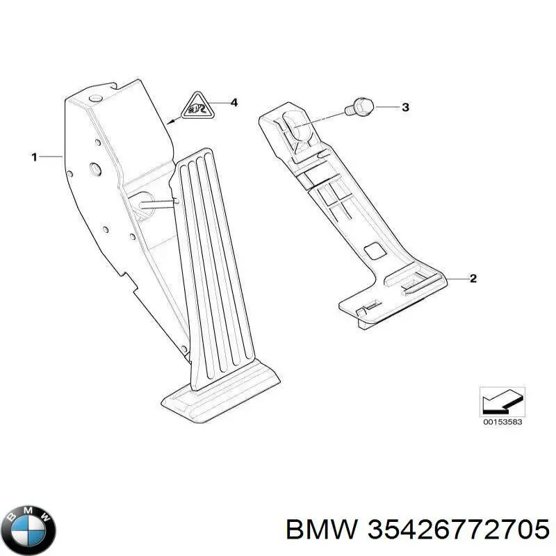 Pedal de gás (de acelerador) BMW 35426772705 preço, a partir de 74,91 USD