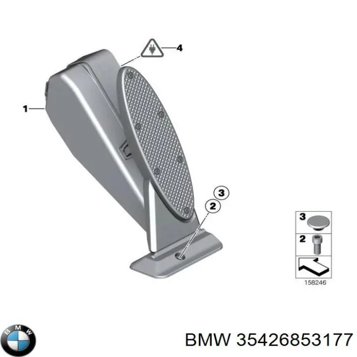 Compre 35426786591 BMW Pedal de gás (de acelerador)