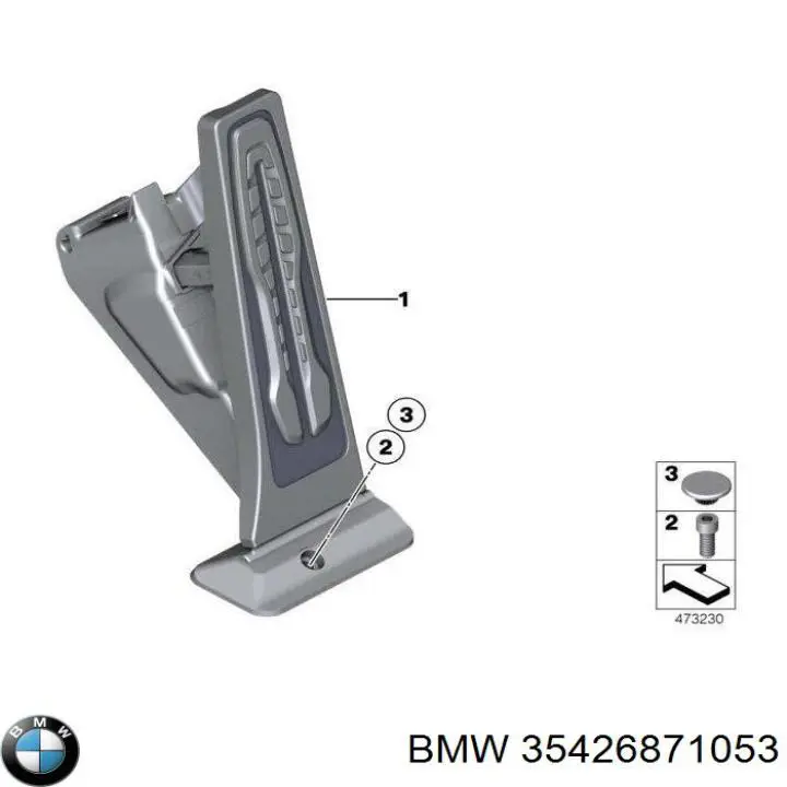 35426871053 BMW Pedal de gás (de acelerador)