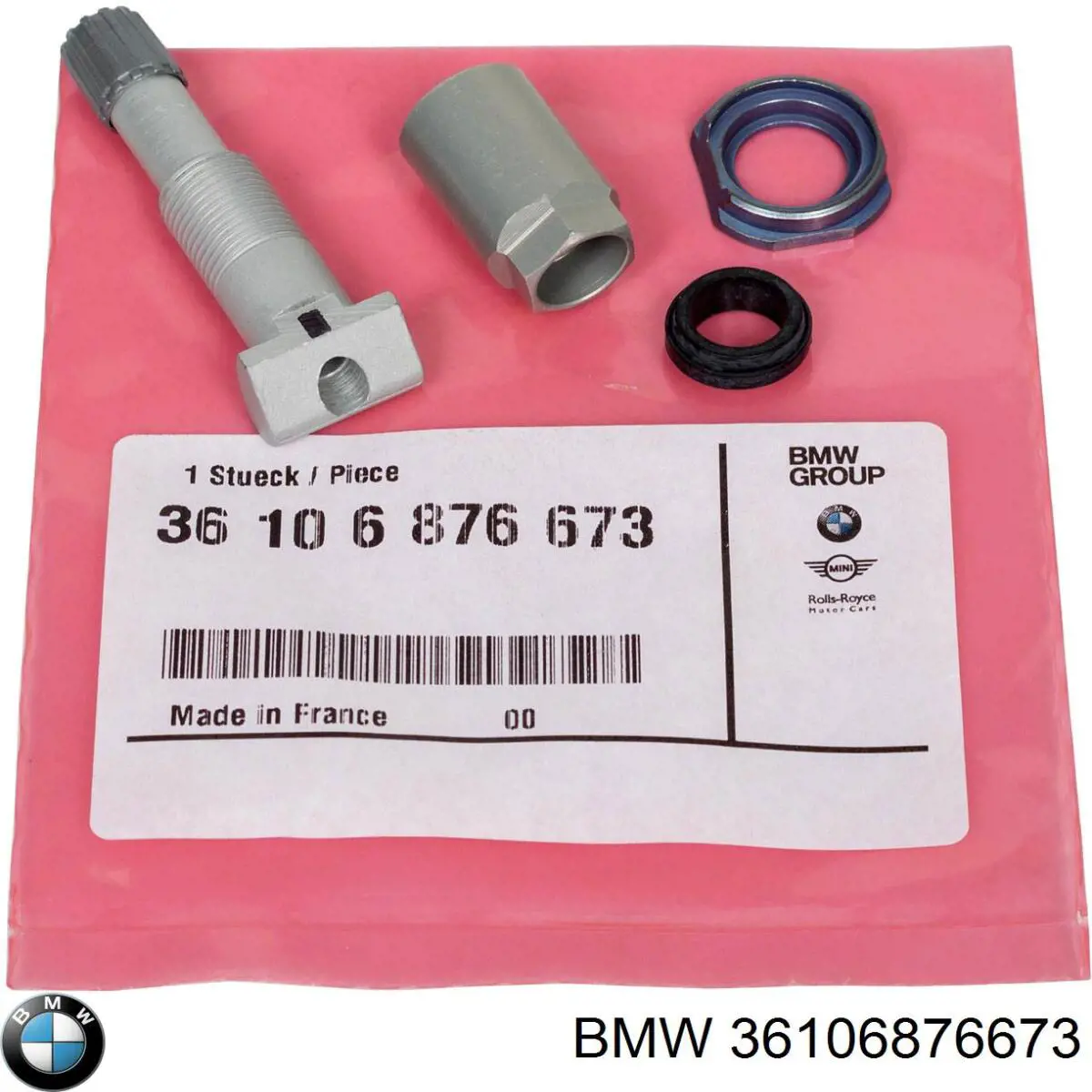 36106876673 BMW Fixação de sensor de pressão de ar nos pneus