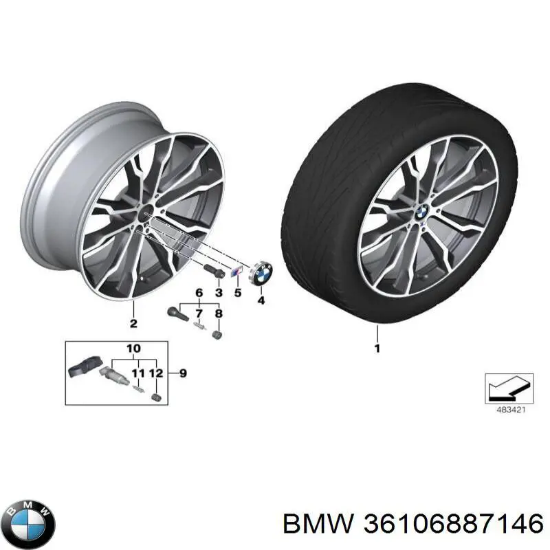 Sensor de pressão de ar nos pneus BMW 36106887146 preço, a partir de 148,54 USD