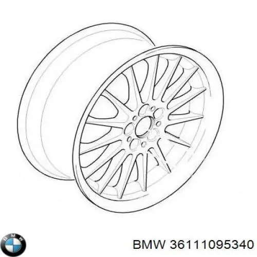 Discos de roda de aleação ligeira (de aleação ligeira, de titânio) BMW 36111095340 preço, a partir de 212,38 USD