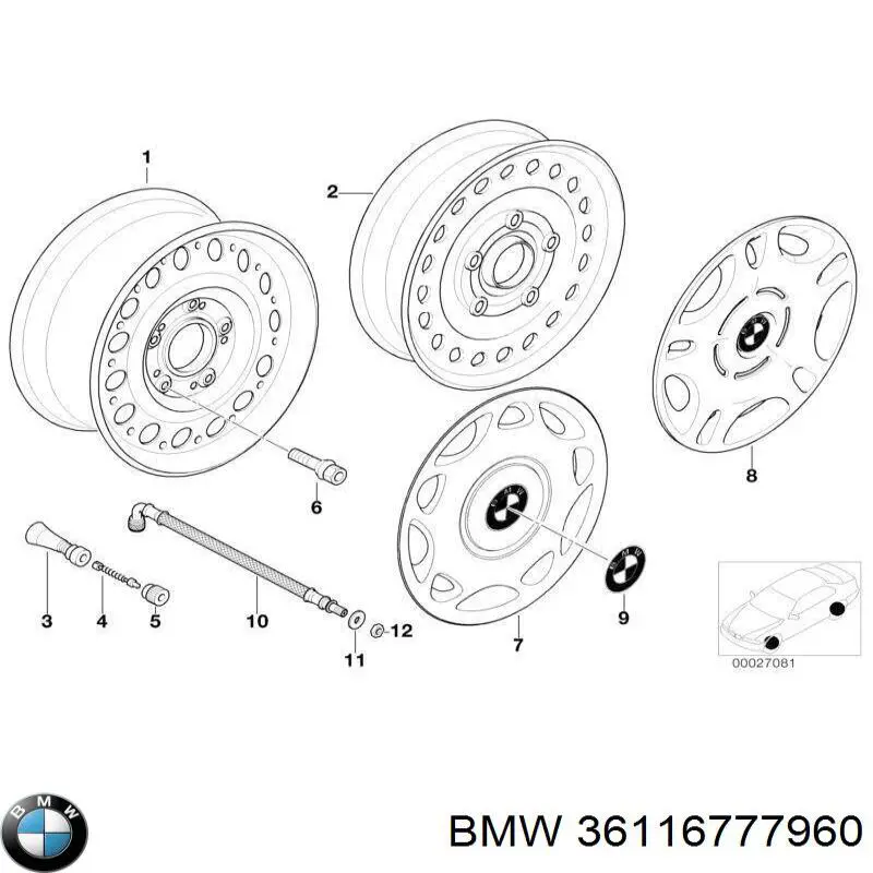  BMW 36116777960 preço, a partir de 223,42 USD