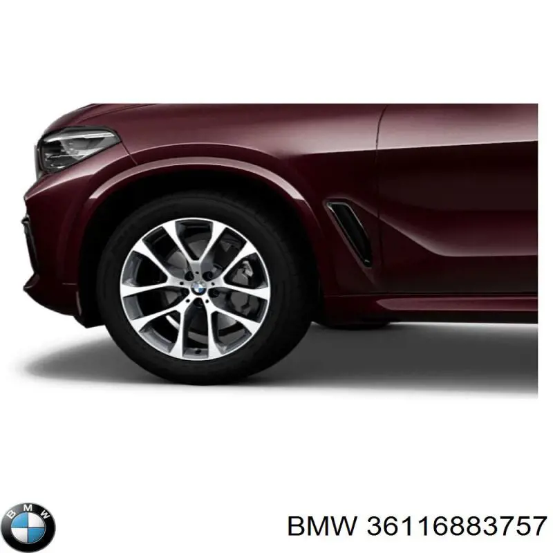 36116883757 BMW Discos de roda de aleação ligeira (de aleação ligeira, de titânio)