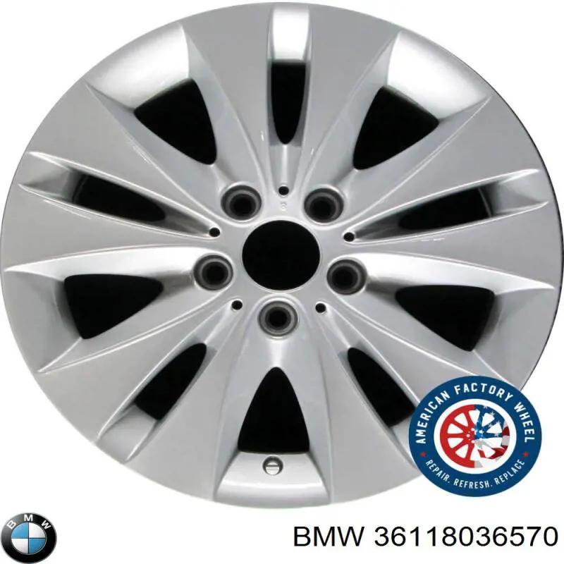  Discos de roda de aleação ligeira (de aleação ligeira, de titânio) BMW 5 sedan (E60) (2003 - 2009) 