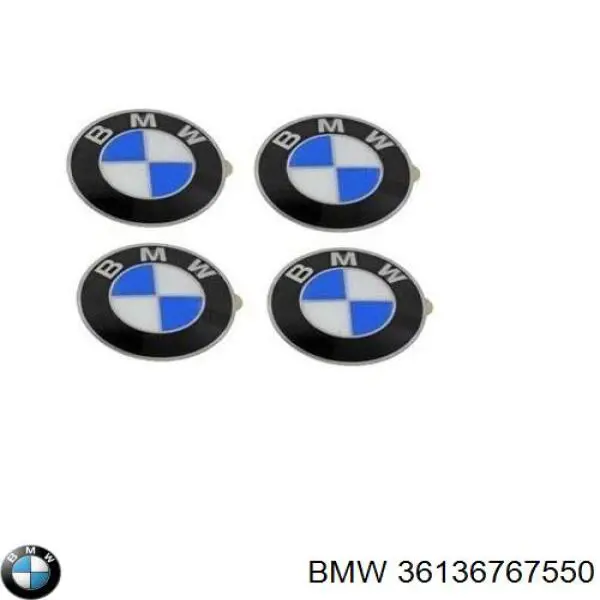 36136767550 BMW Emblema do pára-lama dianteiro